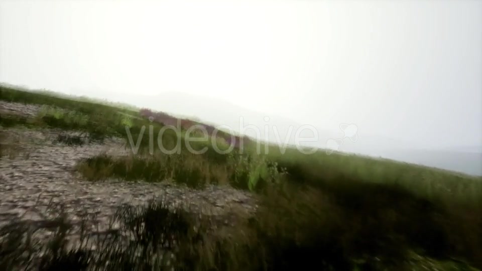 Aerial Green Hills Landscape in Fog - Download Videohive 21389720