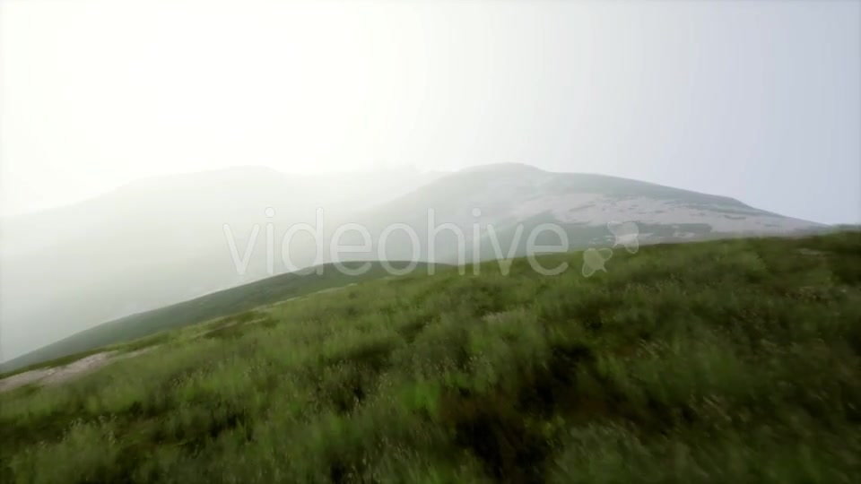 Aerial Green Hills Landscape in Fog - Download Videohive 21531992