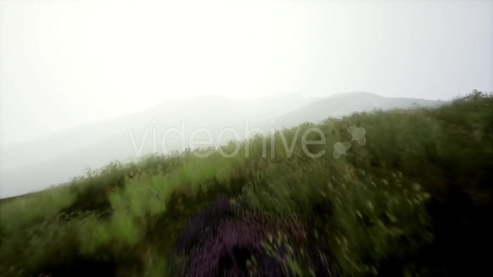 Aerial Green Hills Landscape in Fog - Download Videohive 21531992