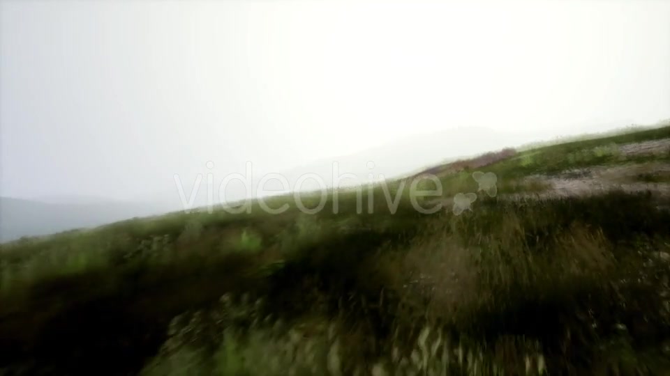 Aerial Green Hills Landscape in Fog - Download Videohive 21531992