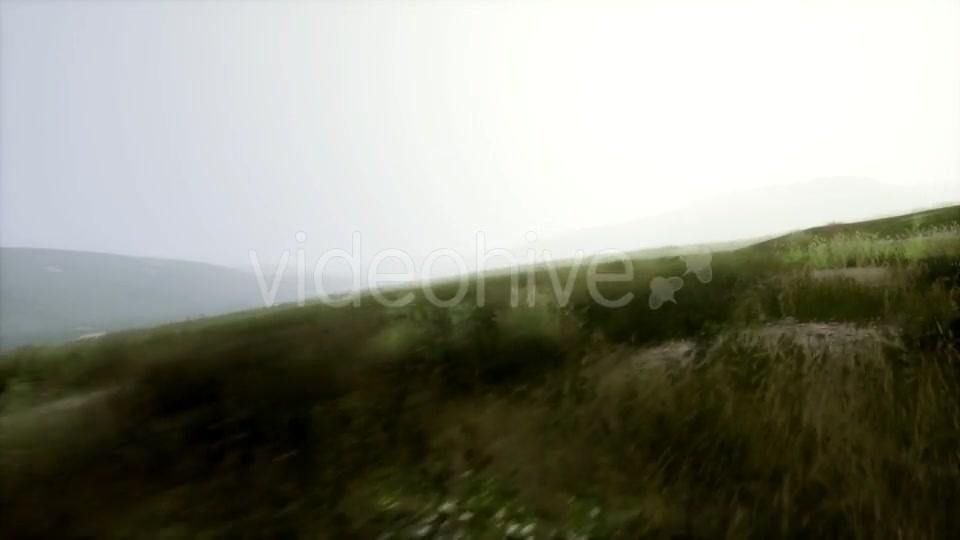 Aerial Green Hills Landscape in Fog - Download Videohive 21531992