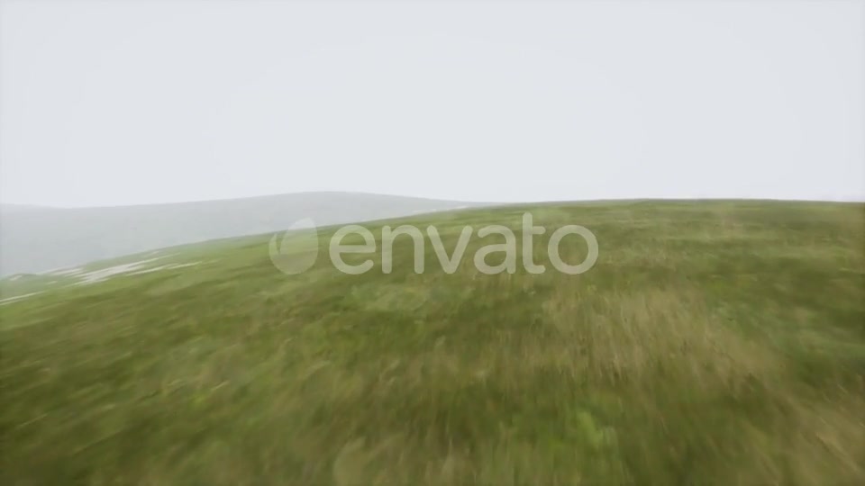 Aerial Green Hills Landscape in Fog - Download Videohive 21743218