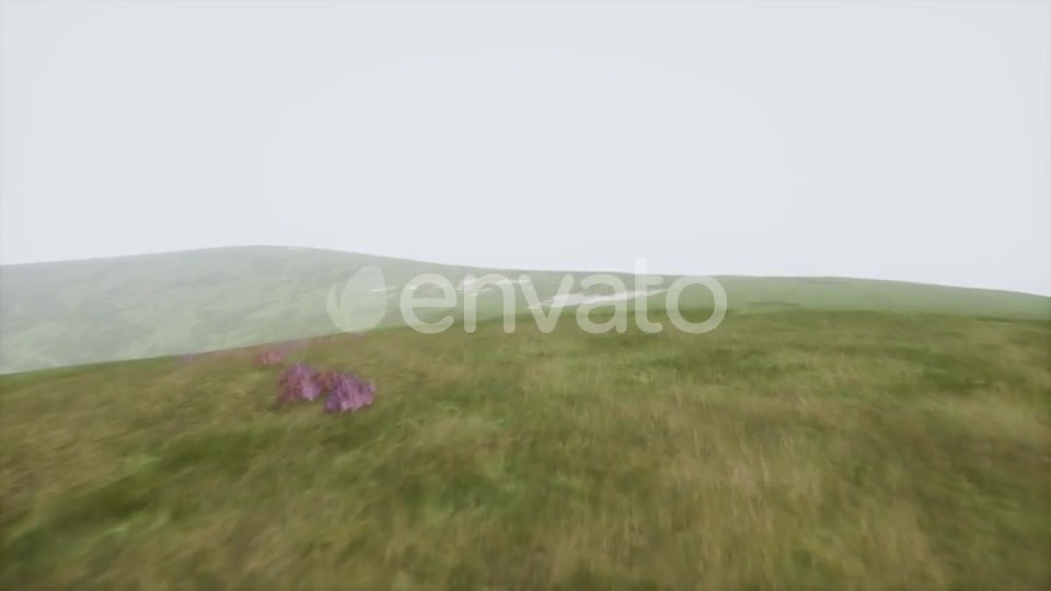 Aerial Green Hills Landscape in Fog - Download Videohive 21743218
