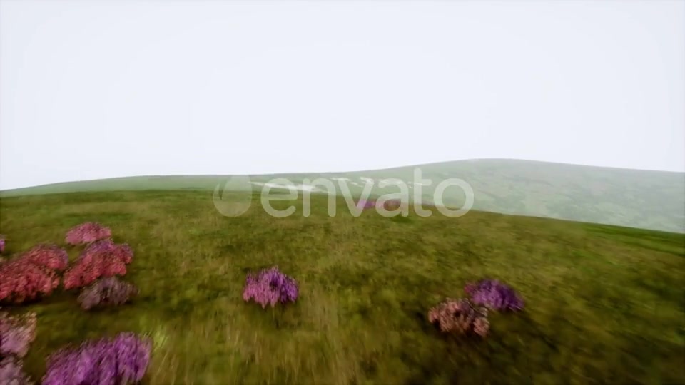 Aerial Green Hills Landscape in Fog - Download Videohive 21902319