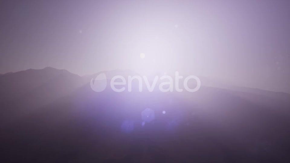 Aerial Green Hills Landscape in Fog - Download Videohive 22008178