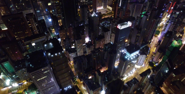 Aerial View Of City At Night  - Download Videohive 17398020