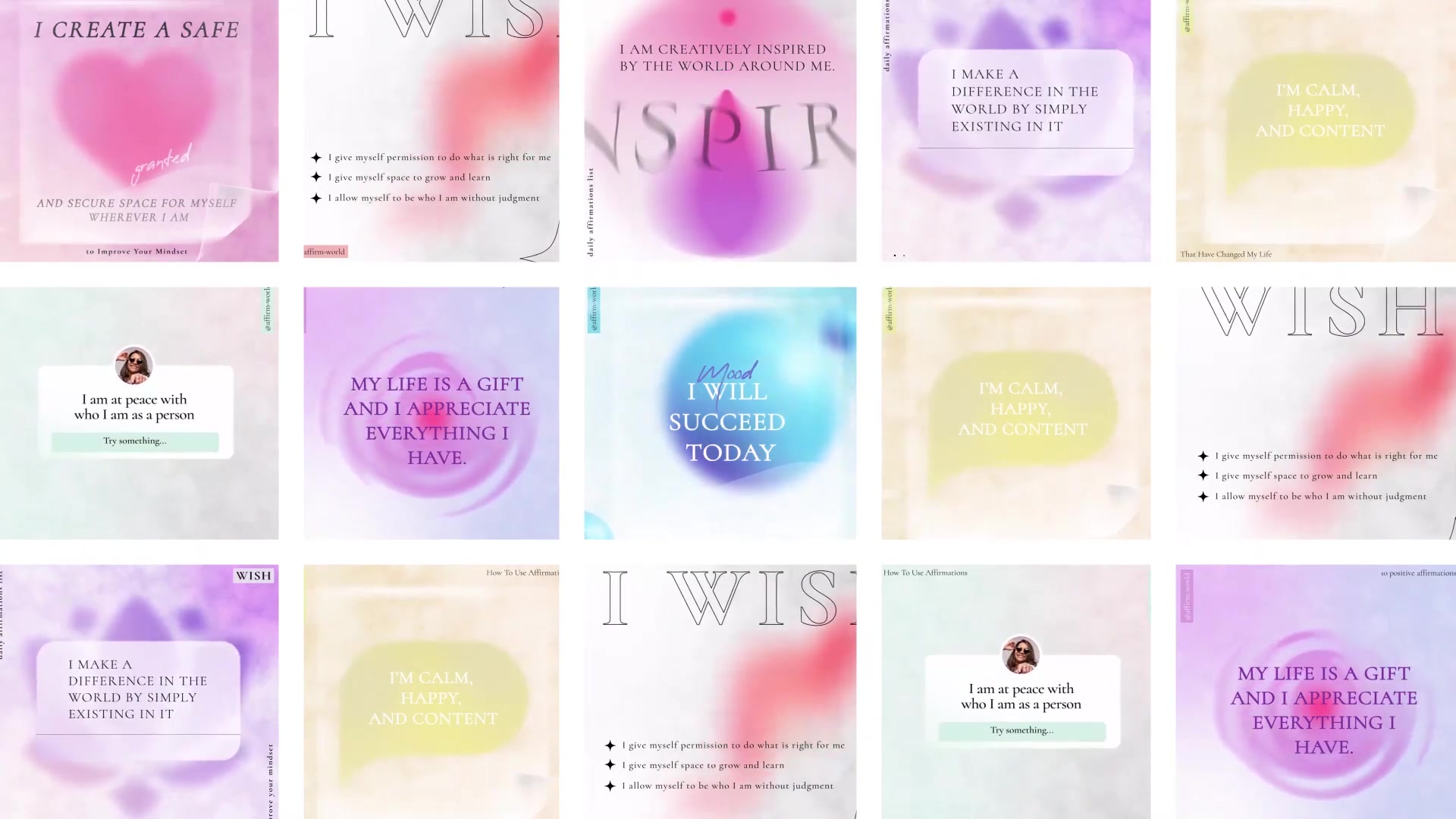 Affirmations phrases post instagram Videohive 32527105 After Effects Image 8