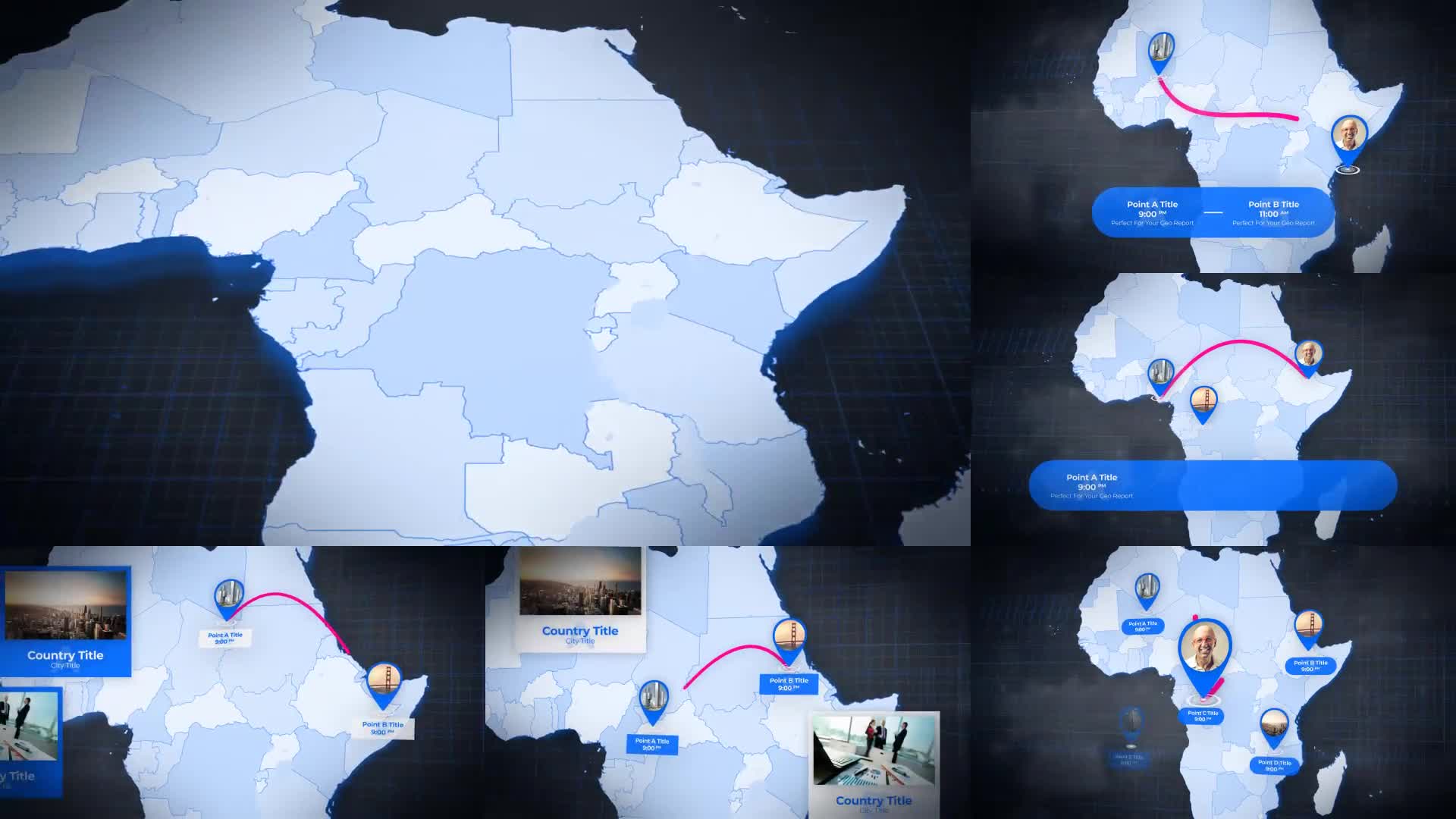 Africa Animated Map Africa Map Kit Videohive 24353996 After Effects Image 1