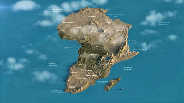 Africa Map DR - Videohive 33326360 Download