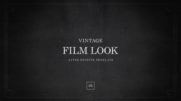 After Effects Vintage Film Look Template in 4K - Download 39610329 Videohive