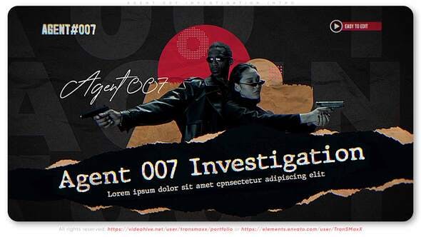 Agent 007 | Investigation Intro - 33877822 Download Videohive