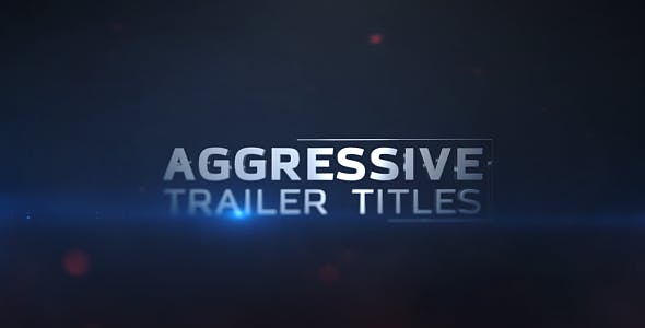 Aggressive Trailer Titles - 17207707 Videohive Download