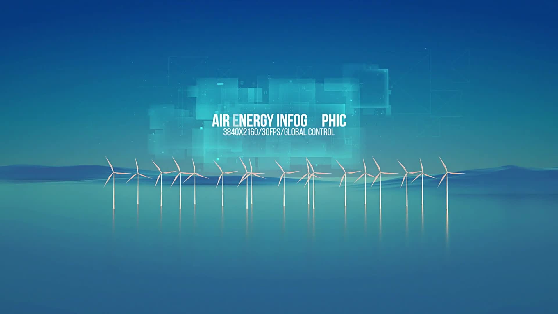 Air Generator Infographic/ Wind Energy Turbines/ Green Power/ Power Grid/ Eco/ Economic/ Politics Videohive 34577674 After Effects Image 1