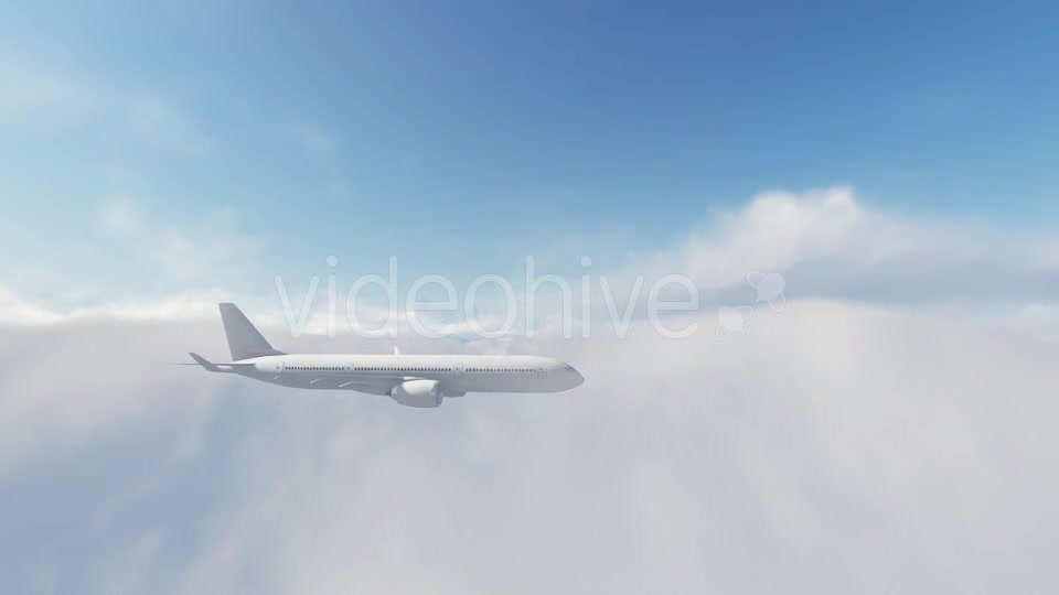 Airbus Plane Fly Over Sunset - Download Videohive 16768096