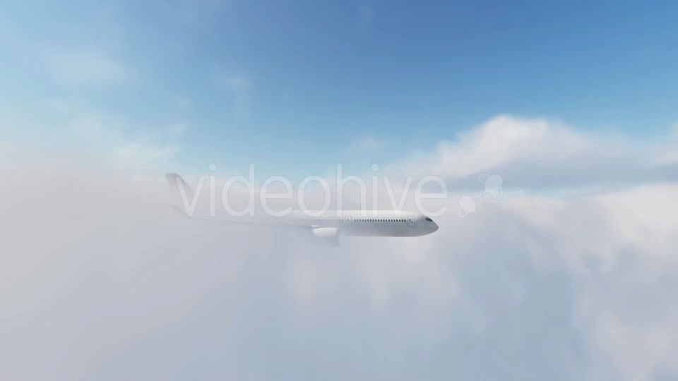 Airbus Plane Fly Over Sunset - Download Videohive 16768096