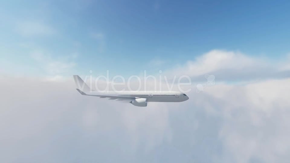 Airbus Plane Fly Over Sunset - Download Videohive 16768096