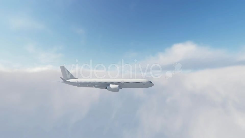 Airbus Plane Fly Over Sunset - Download Videohive 16768096