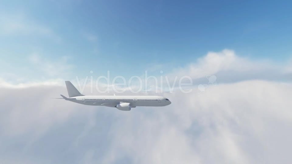 Airbus Plane Fly Over Sunset - Download Videohive 16768096