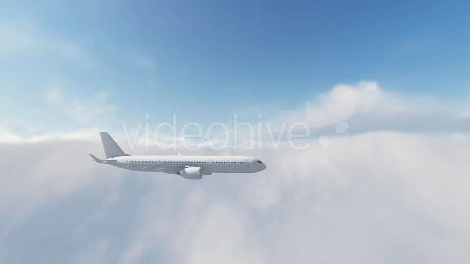 Airbus Plane Fly Over Sunset - Download Videohive 16768096