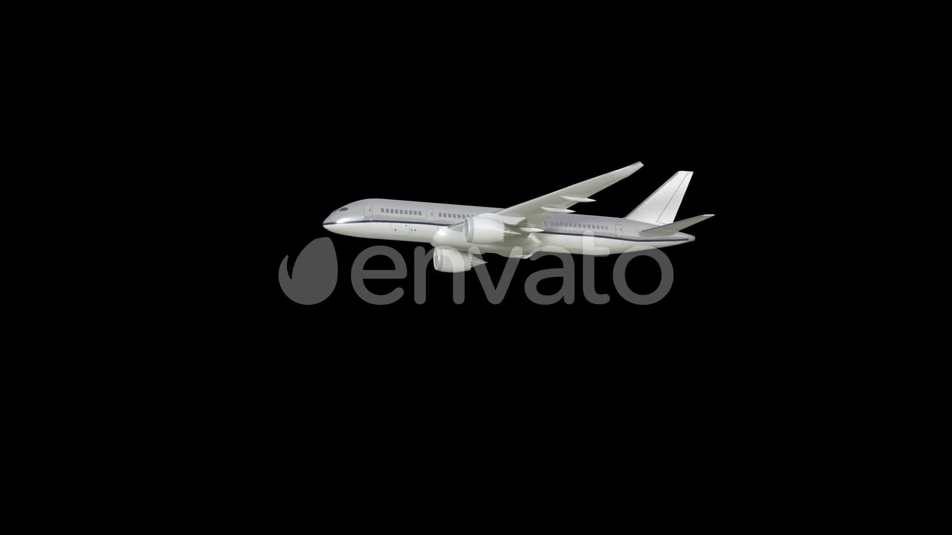 Airplane On Alpha Channel Videohive 3925960 Motion Graphics Image 3
