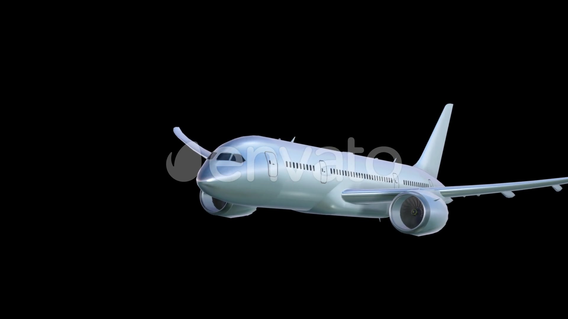 Airplane On Alpha Channel Videohive 3925960 Motion Graphics Image 7