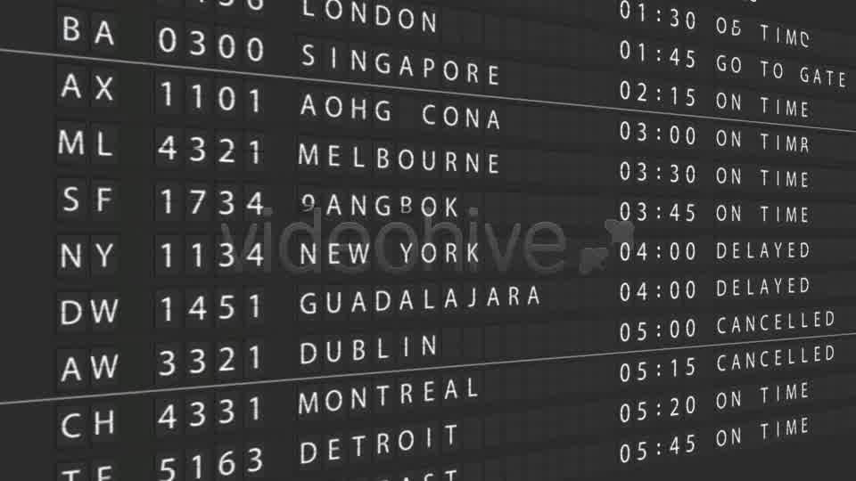 Airport Departure Board - Download Videohive 121766