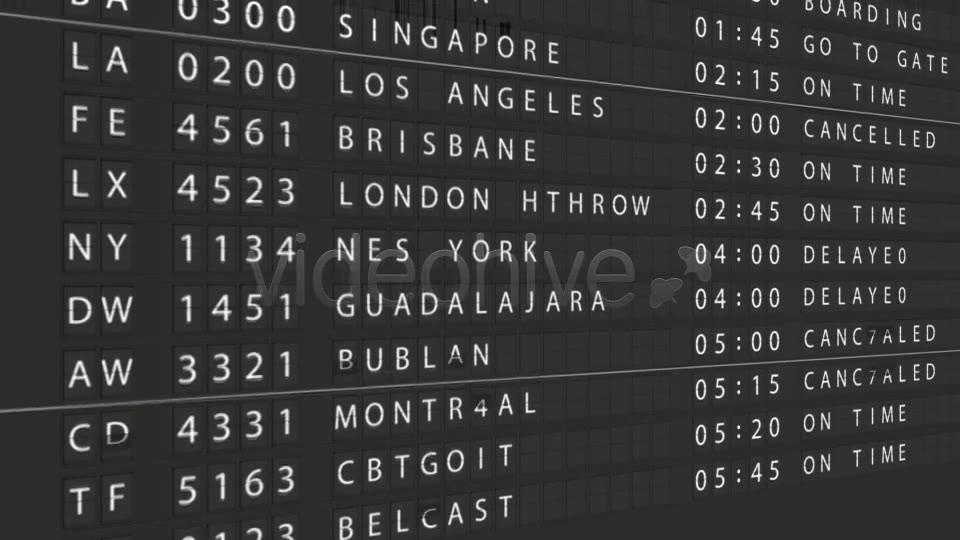 Airport Departure Board - Download Videohive 121766