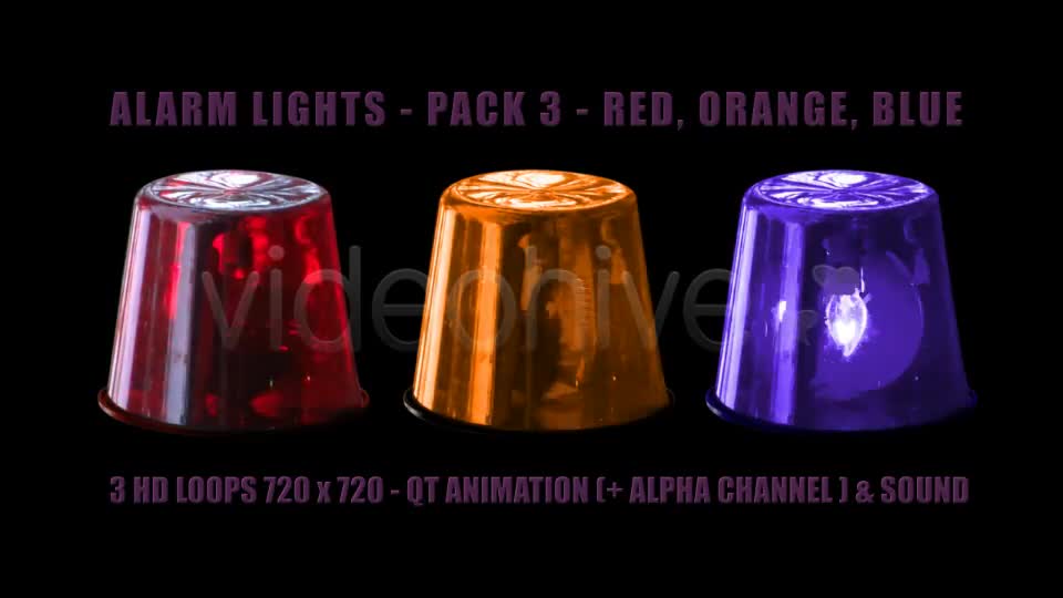 Alarm Light Pack 3 Videohive 1087623 Motion Graphics Image 1
