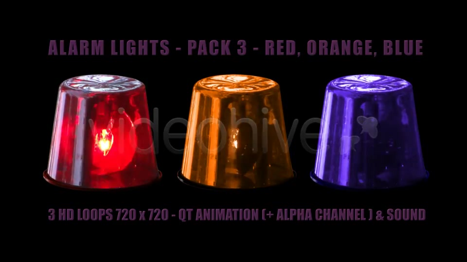 Alarm Light Pack 3 Videohive 1087623 Motion Graphics Image 3