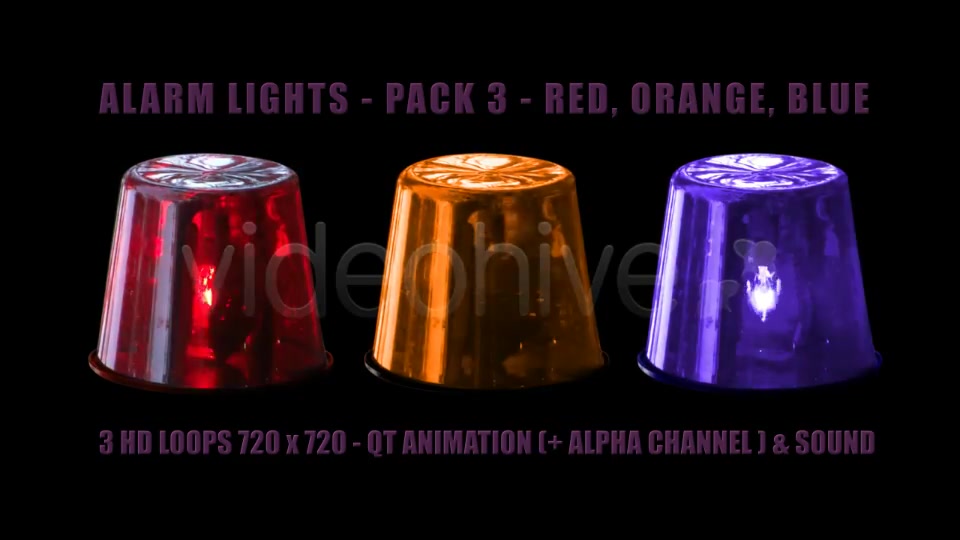 Alarm Light Pack 3 Videohive 1087623 Motion Graphics Image 4