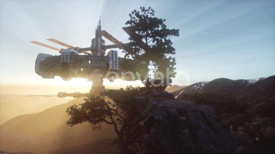 Alien UFO at Earth - Download Videohive 21842544