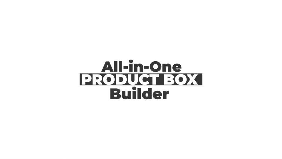 All in One Product Box Builder Videohive 25901445 After Effects Image 5