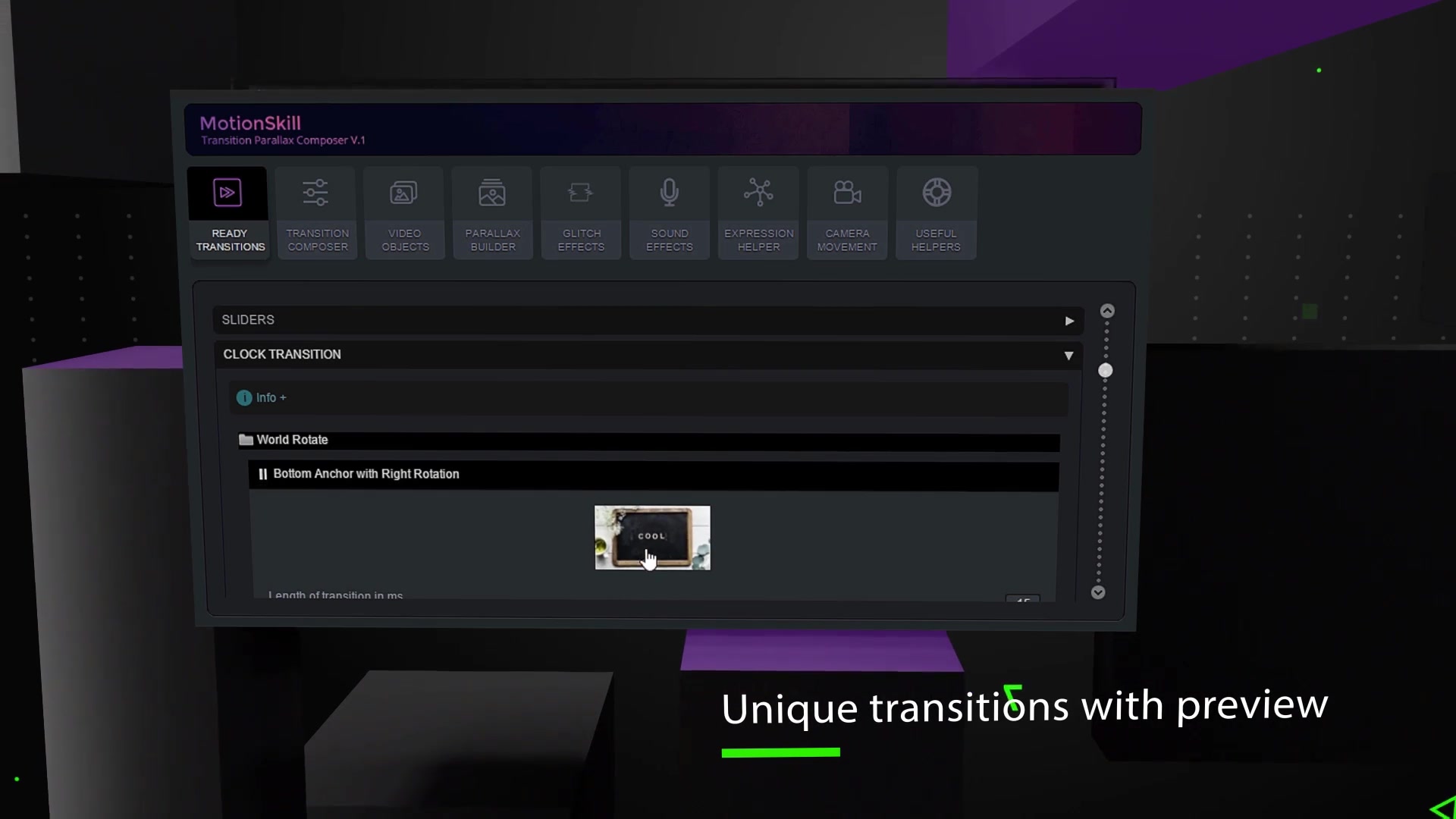 All in One UI Helper, Transition, Parallax, Expression ToolKit Videohive 23443787 After Effects Image 3
