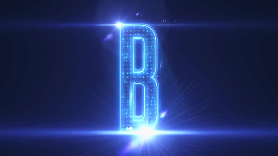 Alphabet 3D Neon LED Abc And Social Media Icons - Download Videohive 7608121