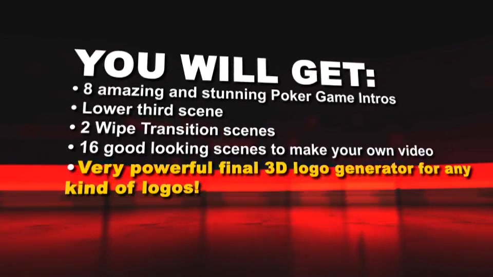 Amazing Poker Intro - Download Videohive 20453990