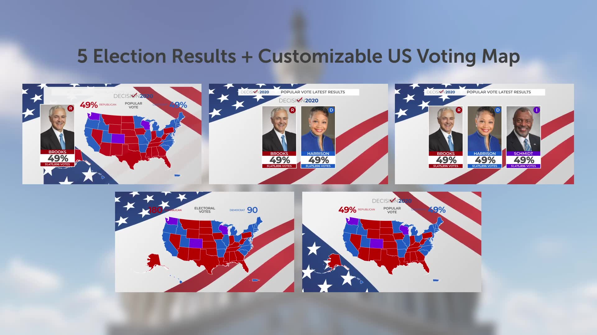 America Votes | 2020 United States Election Kit Videohive 29079916 After Effects Image 2