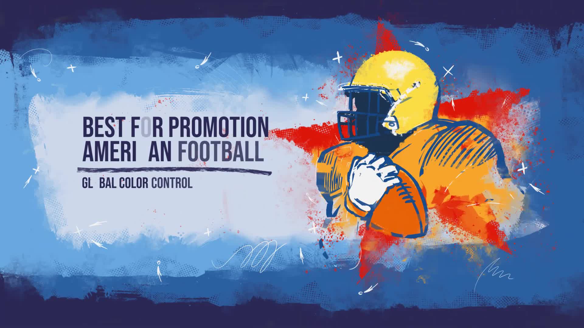 American Football 4K Opener/ Sport Promo/ Uniform/ Club/ Rugby/ Event/ NFL/ Gate/ USA/ America/ Flag Videohive 31930561 After Effects Image 1