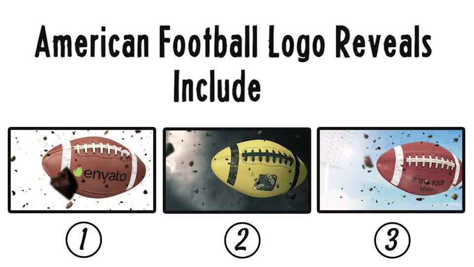 American Football Logo Reveals - Download Videohive 19964589