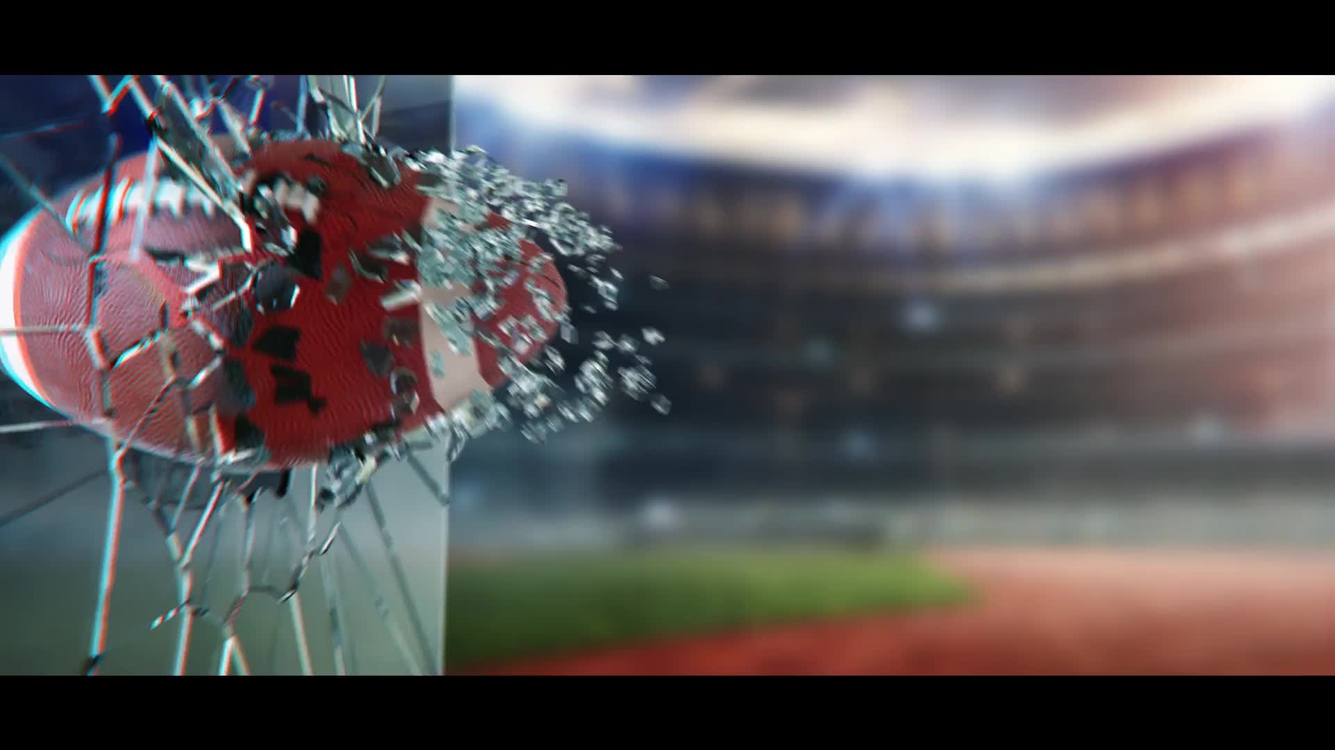 American Football Logo/Glass Shattering Videohive 25886499 After Effects Image 1