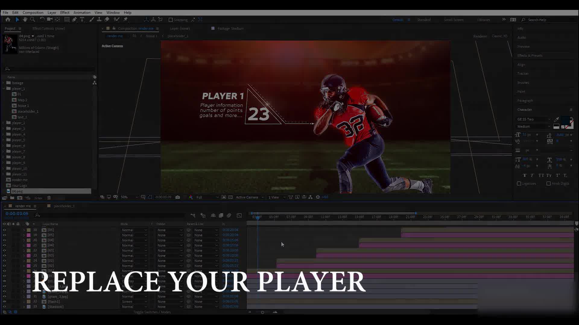 American Football Starting Lineup Videohive 25543882 After Effects Image 13