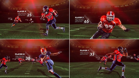 American Football Starting Lineup - Videohive Download 25543882