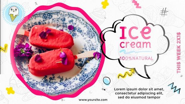 American Sweet Dish Ice Cream Slideshow - 39065147 Videohive Download