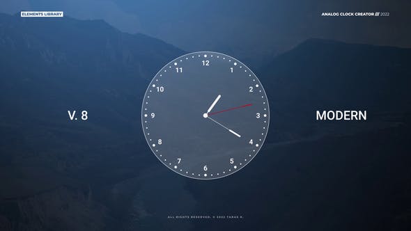 Analog Clock Creator | After Effects - Download Videohive 36551274