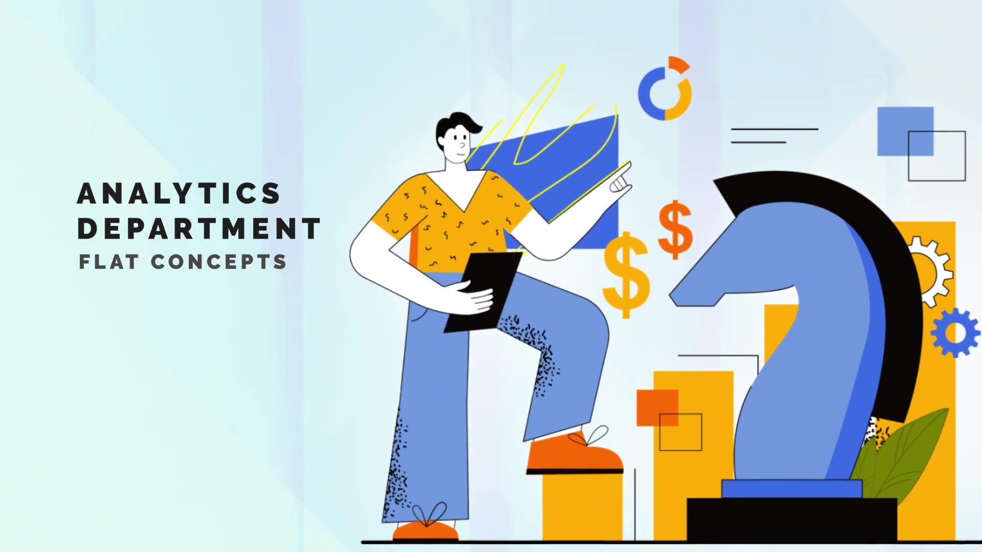 Analytics department Flat Concept Videohive 33437782 After Effects Image 2