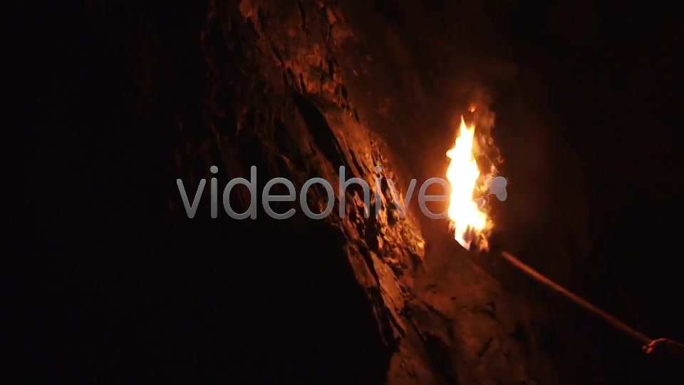 Ancient Torch in a Cave  Videohive 4192783 Stock Footage Image 10
