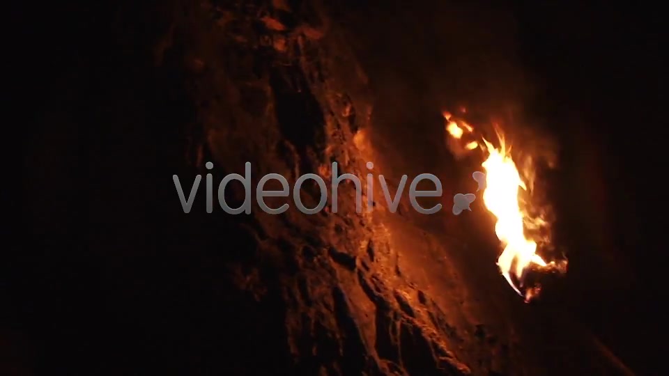 Ancient Torch in a Cave  Videohive 4192783 Stock Footage Image 5