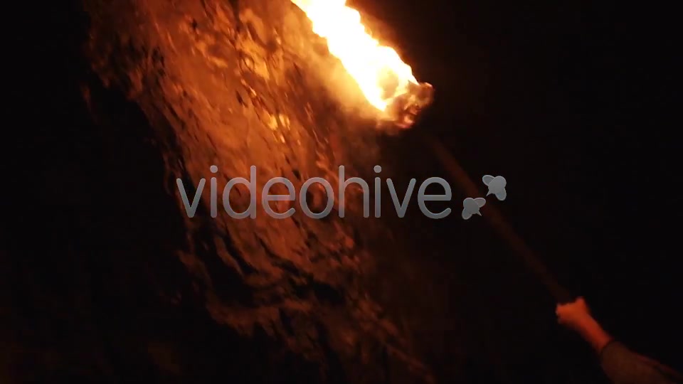Ancient Torch in a Cave  Videohive 4192783 Stock Footage Image 6