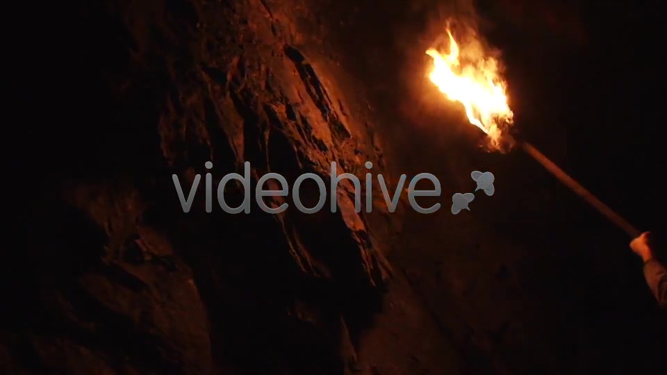 Ancient Torch in a Cave  Videohive 4192783 Stock Footage Image 9