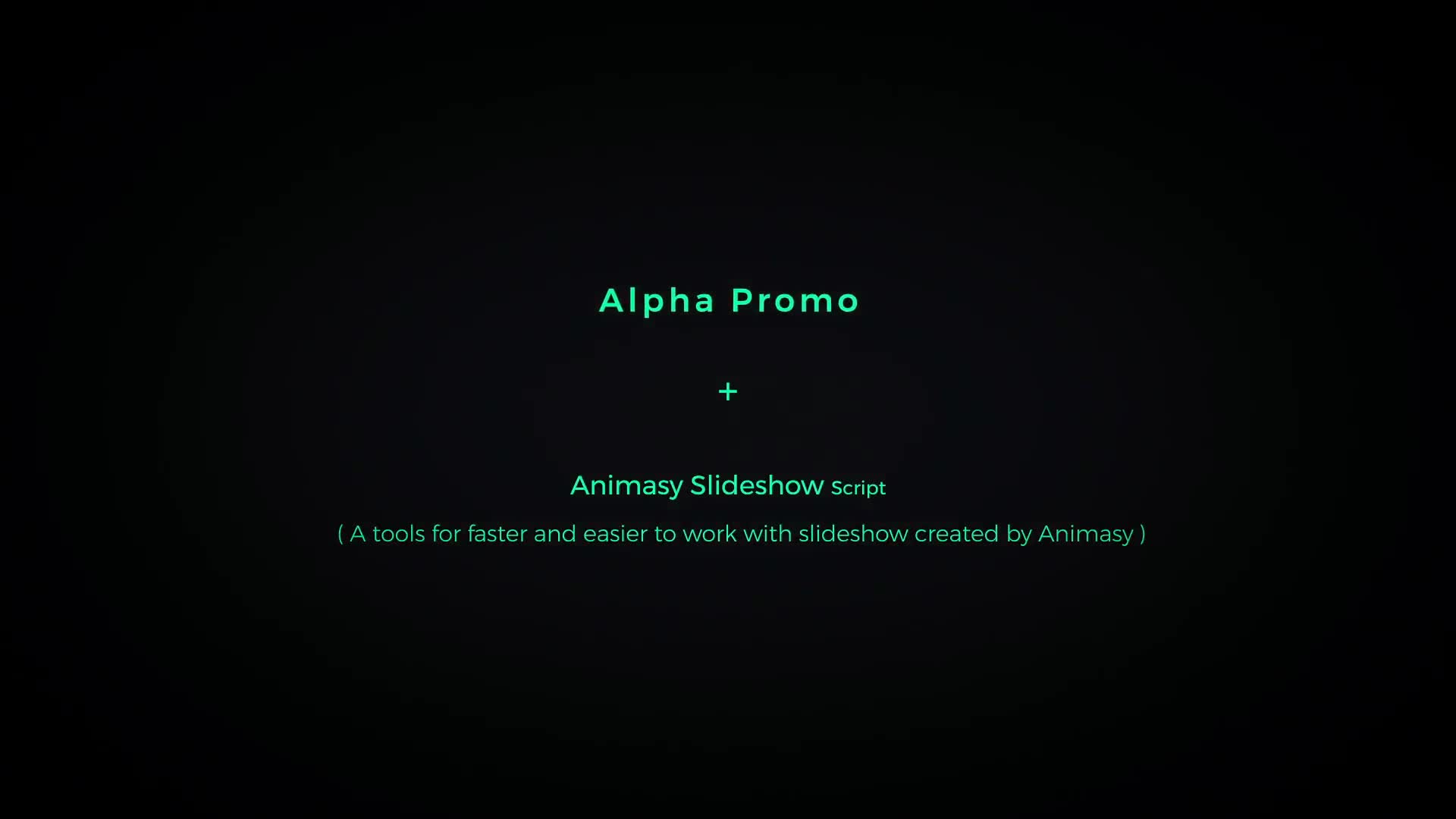 Animasy Slideshow | Alpha Promo Videohive 20982207 After Effects Image 1
