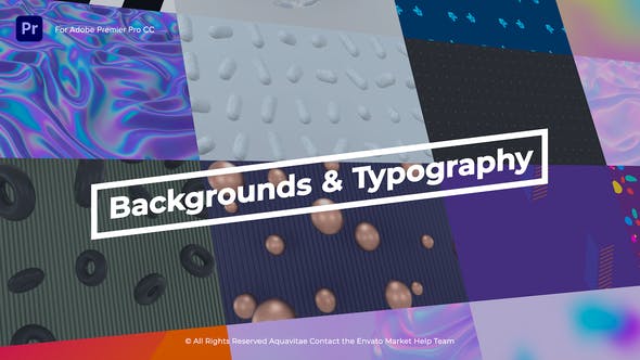 Animated Backgrounds & Titles l MOGRT for Premiere Pro - Download 30234985 Videohive
